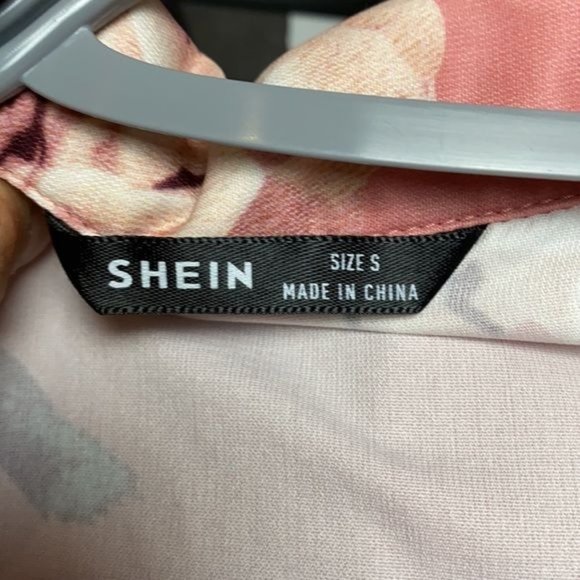 SHEIN Pink Floral Short Sleeve Shirt - Picture 6 of 8